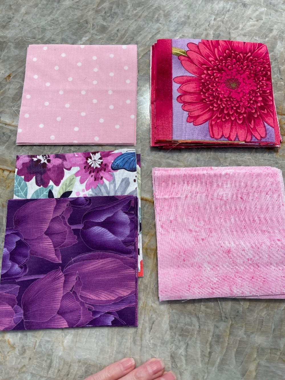 60 Precut 5" Quilt Squares Assorted Fabric Charm Pack